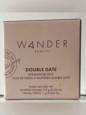Wander Beauty Double Date Eyeshadow Duo - Soft Rose & Champagne